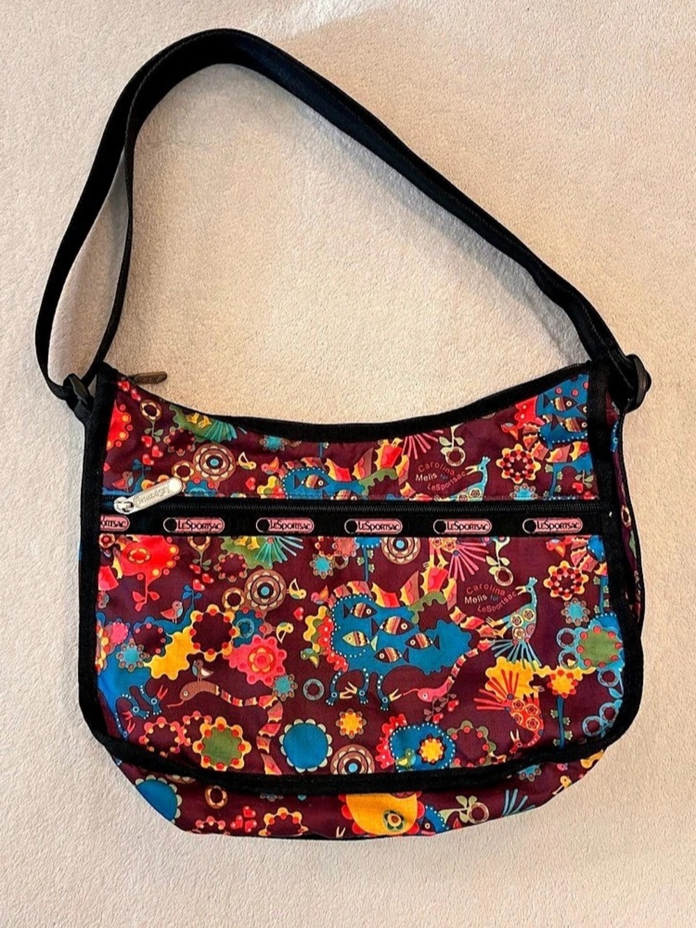 LeSportsac Classic Hobo Limited Edition Carolina Melis Multicolor Hobo Bag
